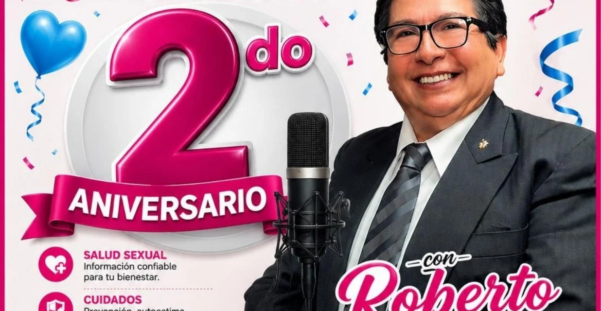 ENTRE PASTEL, APLAUSOS Y EL CARIÑO DE SU AUDIENCIA, “HABLEMOS DE SEXO CON ROBERTO” CELEBRA DOS AÑOS AL AIRE