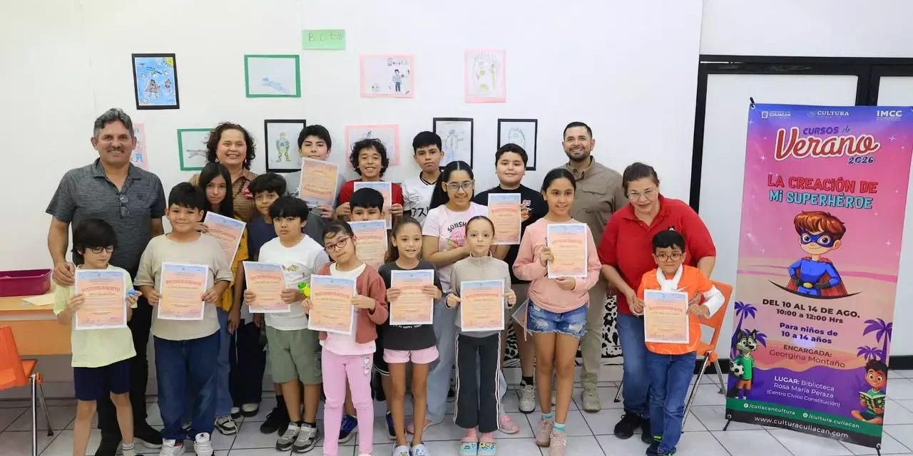 CONCLUYÓ EL CURSO DE VERANO «LA CREACIÓN DE MI SUPERHÉROE»