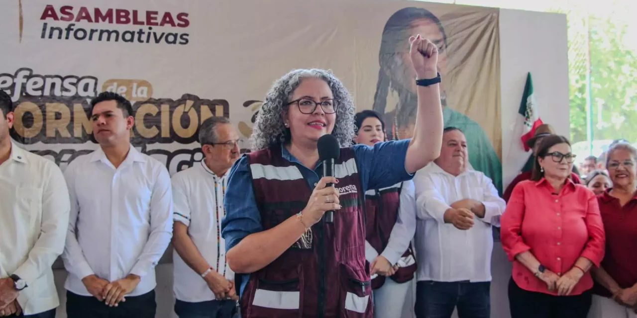 TENEMOS UNA SOLA TAREA QUE NOS ENCOMENDÓ LA PRESIDENTA, DICE GRACIELA DOMÍNGUEZ, DEFENDER NUESTRA TRANSFORMACIÓN Y SOBERANÍA NACIONAL