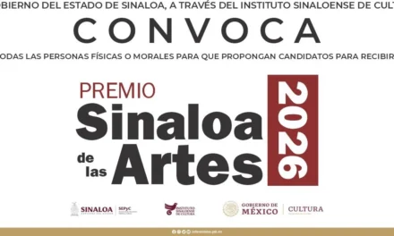 EN MARCHA, LA CONVOCATORIA DEL PREMIO SINALOA DE LAS ARTES 2026