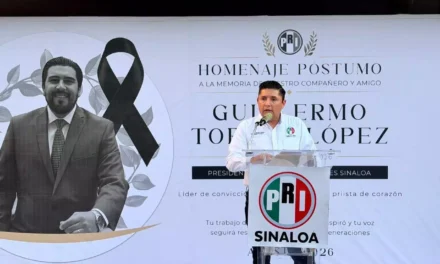 PRI SINALOA RINDE HOMENAJE PÓSTUMO A GUILLERMO TORRES LÓPEZ