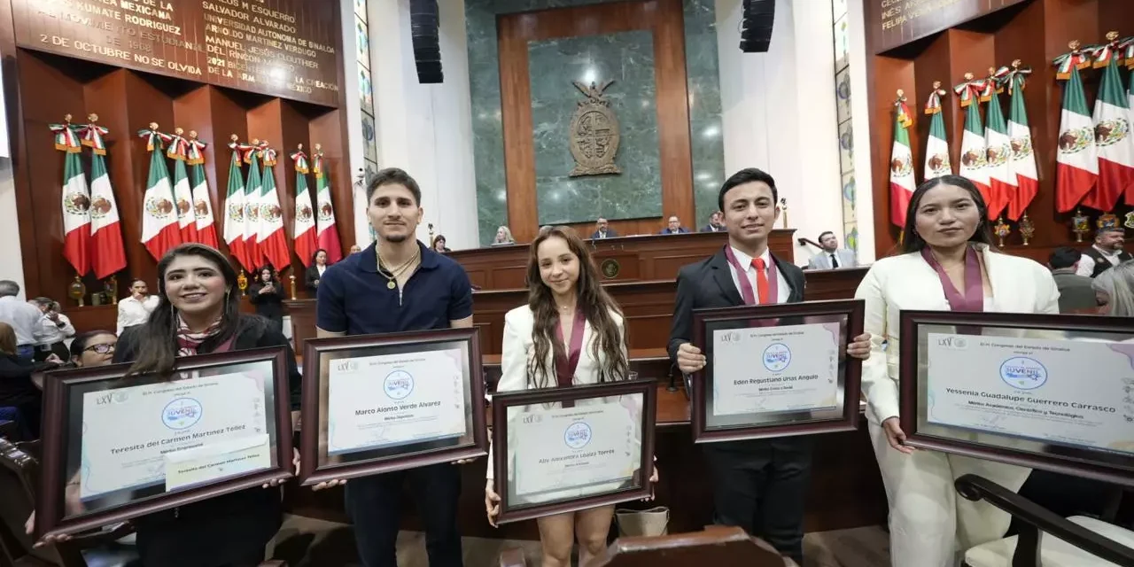 ENTREGA CONGRESO DE SINALOA PREMIO AL MÉRITO JUVENIL 2026