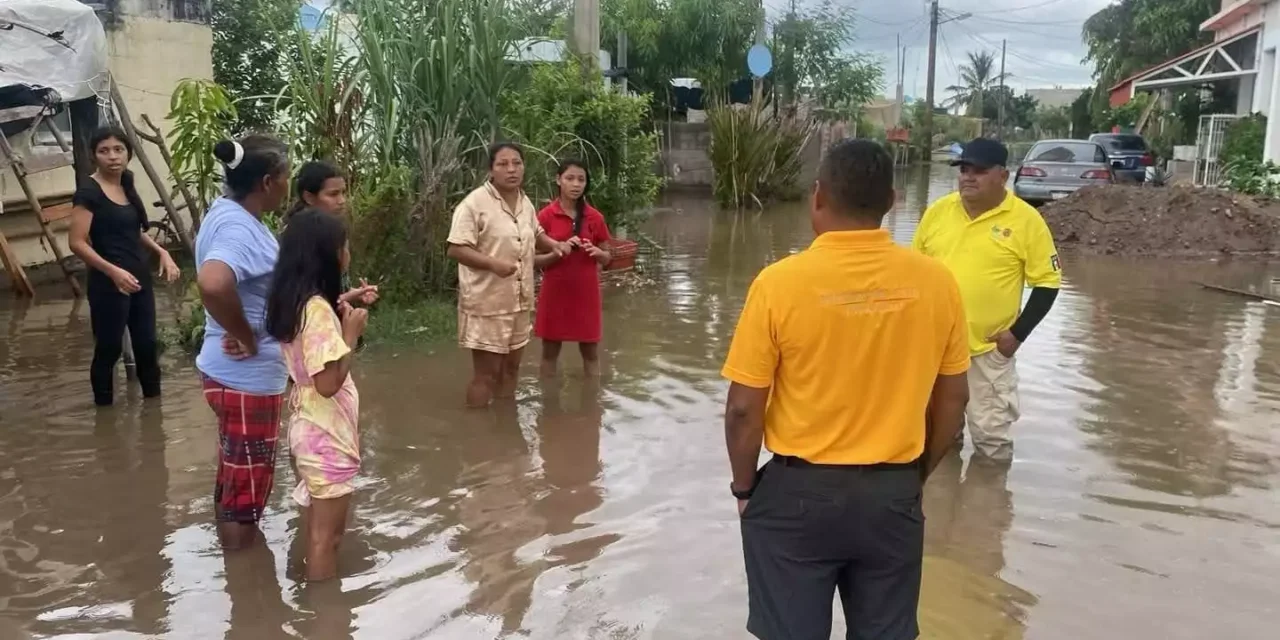 MANTIENE GOBIERNO DE NAVOLATO ATENCIÓN PERMANENTE A FAMILIAS AFECTADAS POR MAREJADAS EN LA ZONA COSTERA