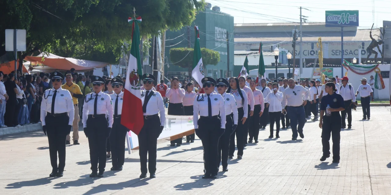 CON GRAN PARTICIPACIÓN CIUDADANA, ALCALDE JORGE BOJÓRQUEZ ENCABEZA CONMEMORACIÓN DEL 16 DE SEPTIEMBRE EN NAVOLATO
