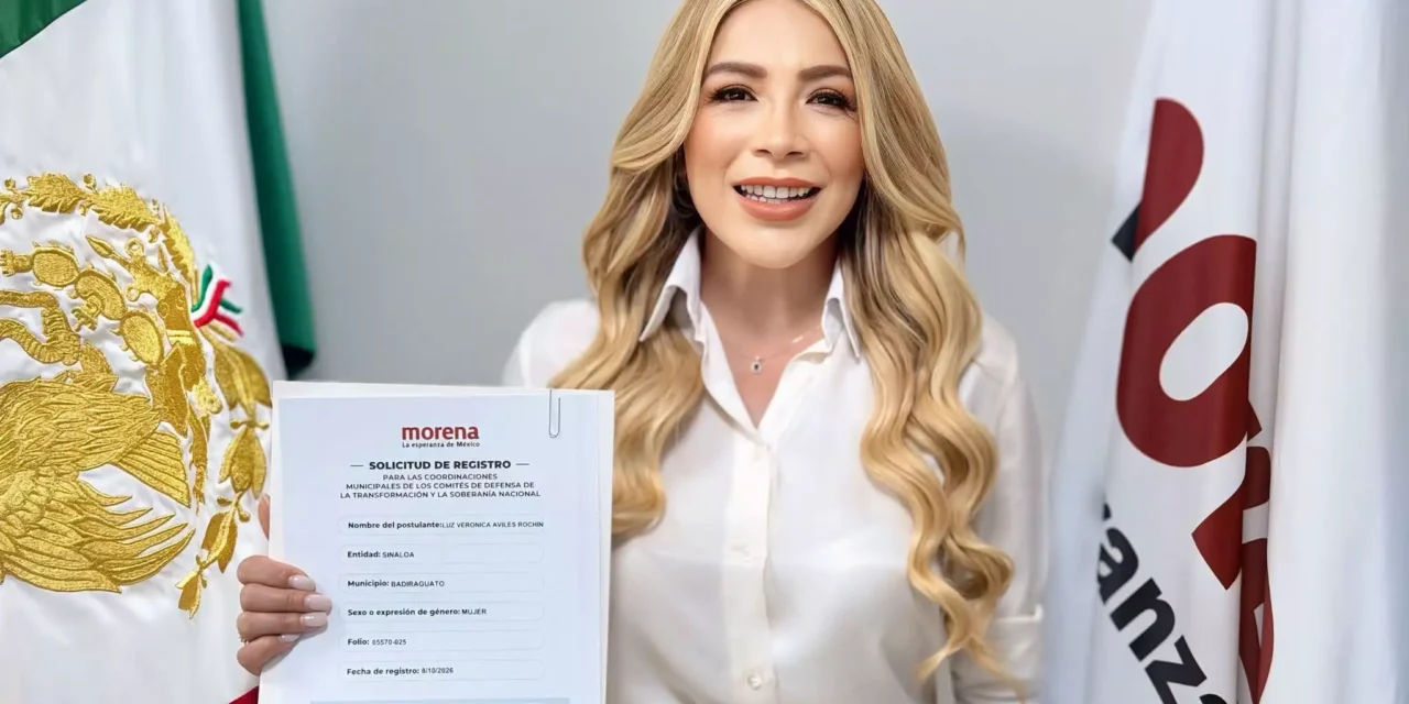 VERÓNICA AVILÉS ROCHÍN SE REGISTRA PARA BUSCAR LA COORDINACIÓN MUNICIPAL DE MORENA EN BADIRAGUATO