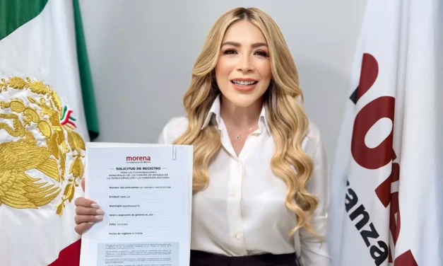 VERÓNICA AVILÉS ROCHÍN SE REGISTRA PARA BUSCAR LA COORDINACIÓN MUNICIPAL DE MORENA EN BADIRAGUATO
