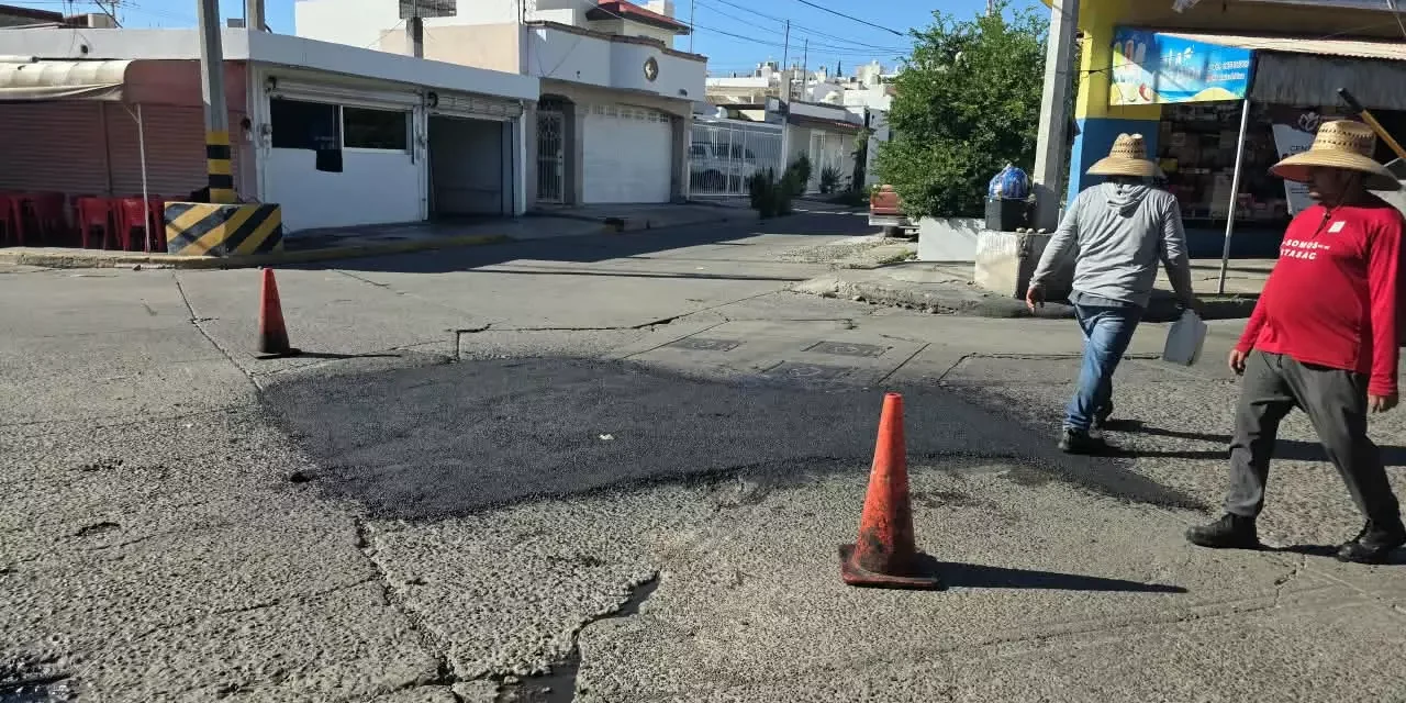 AVANZA ATENCIÓN DE VIALIDADES CON TRABAJOS DE BACHEO EN CULIACÁN
