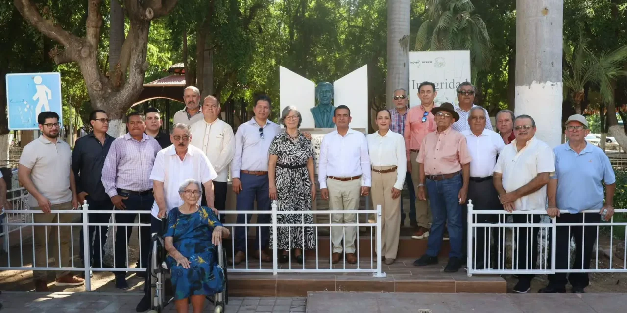 DEVELAN BUSTO EN MEMORIA DE JOSÉ ANTONIO YAMAGUCHI HERNÁNDEZ, PRIMER PRESIDENTE MUNICIPAL DE NAVOLATO