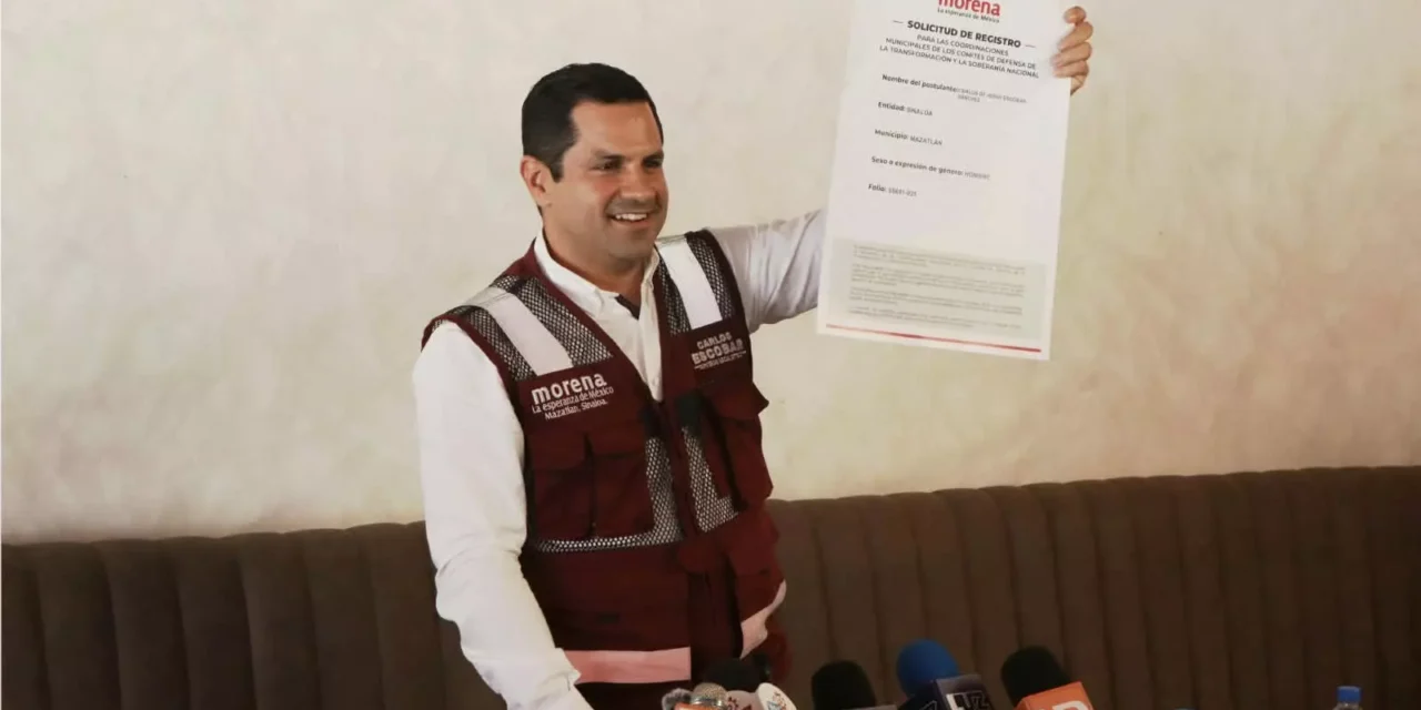CARLOS ESCOBAR CONFIRMA REGISTRO PARA BUSCAR LA COORDINACIÓN MUNICIPAL DE MORENA EN MAZATLÁN