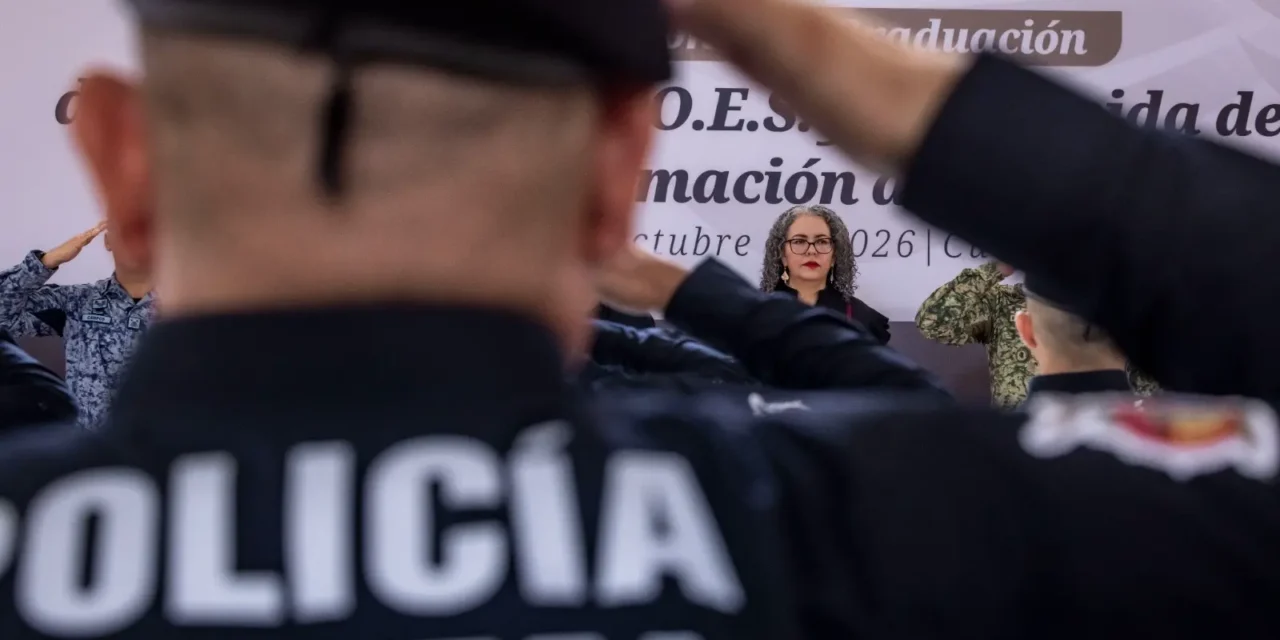 “CONSOLIDAR CUERPOS POLICIALES MÁS EFICIENTES, PREPARADOS Y CONFIABLES PARA LA CIUDADANÍA», AFIRMA GOBERNADORA GRACIELA DOMÍNGUEZ