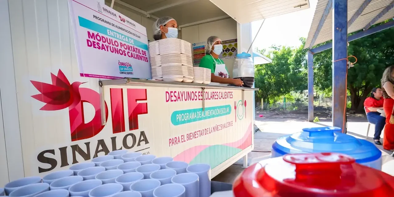 DIF SINALOA ENTREGA MÓDULO PORTÁTIL DE DESAYUNOS ESCOLARES CALIENTES EN LA COMUNIDAD DE ÁLAMO DE LOS MONTOYA EN SALVADOR ALVARADO