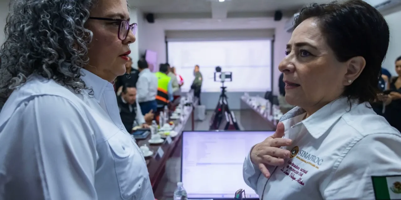 ENCABEZA GOBERNADORA GRACIELA DOMÍNGUEZ Y TITULAR DE PC, LAURA VELÁZQUEZ REUNIÓN DE SEGUIMIENTO A “SIMÓN”