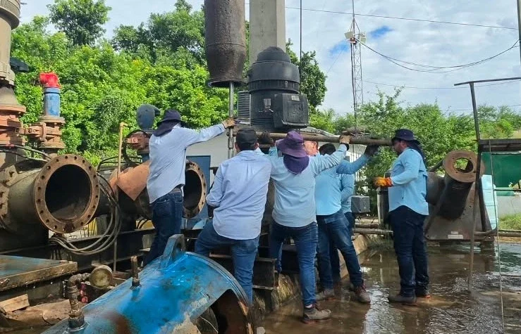 FALLA EN EQUIPO DE BOMBEO DE PLANTA JUAN DE DIOS BÁTIZ OCASIONA BAJAS PRESIONES Y FALTA DE AGUA EN EL NORORIENTE DE CULIACÁN