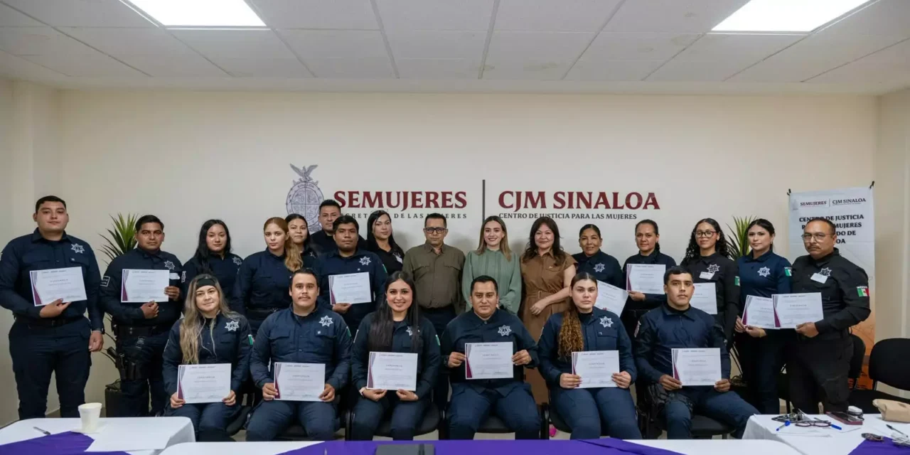 CAPACITA SEMUJERES A POLICÍAS EN LA RUTA DE ATENCIÓN A MUJERES EN SITUACIÓN DE VIOLENCIA DE GÉNERO